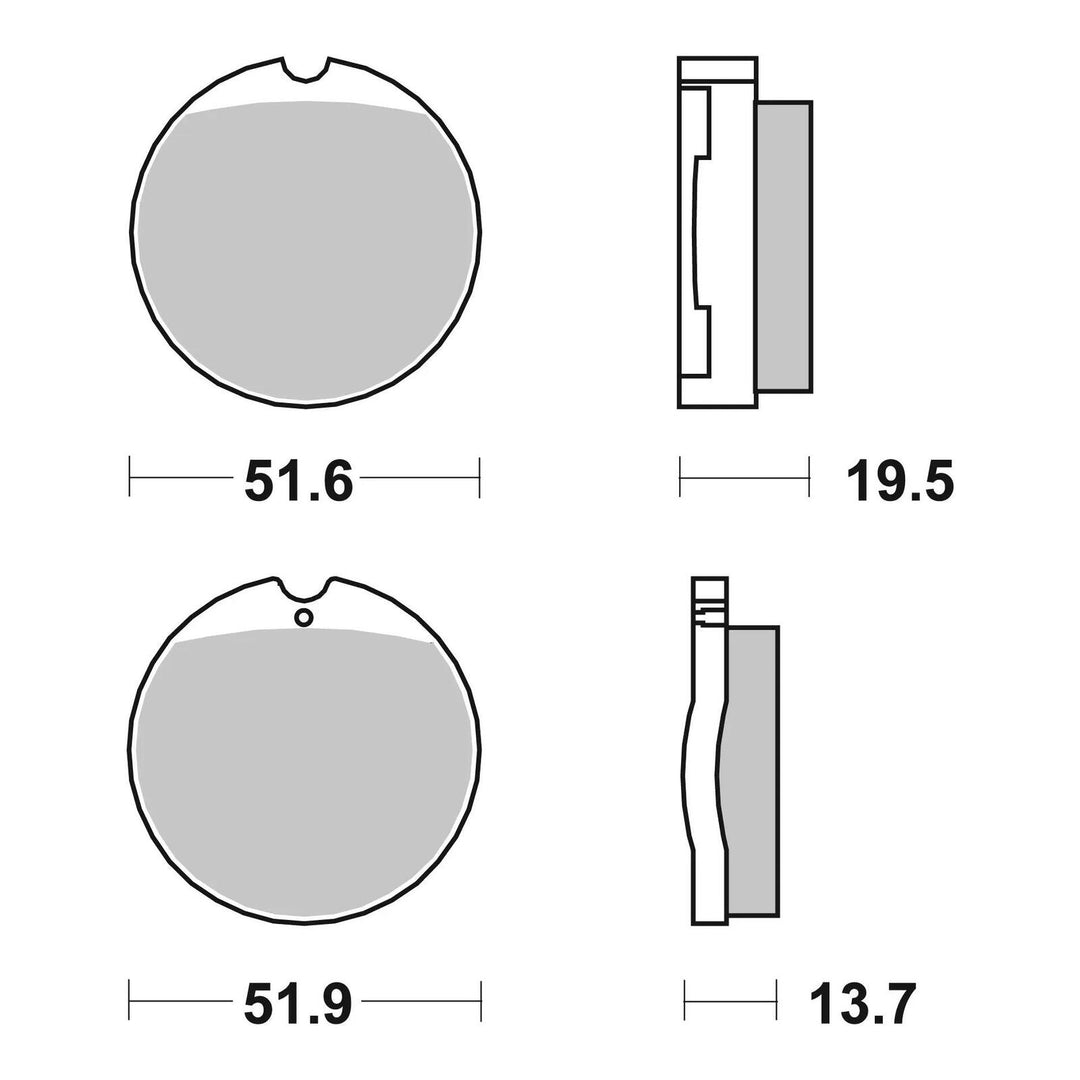 Brembo Prime Carbon Ceramic Front Brake Pads 07HO0130