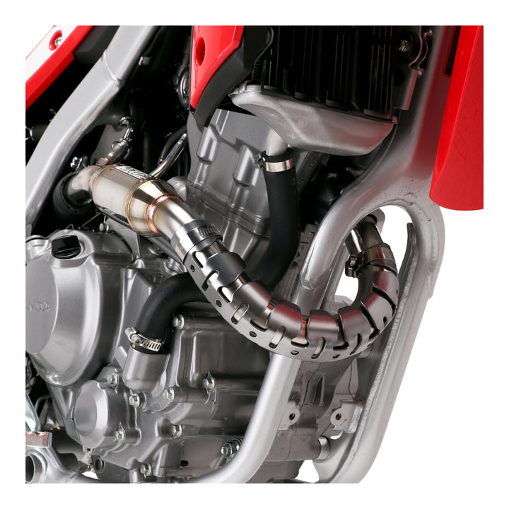 DRC Universal 4-Stroke Exhaust Pipe Guard - Titanium Color