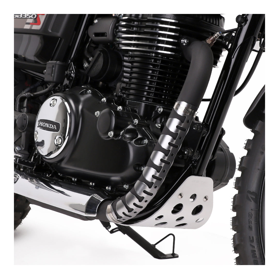 DRC Universal 4-Stroke Exhaust Pipe Guard - Titanium Color