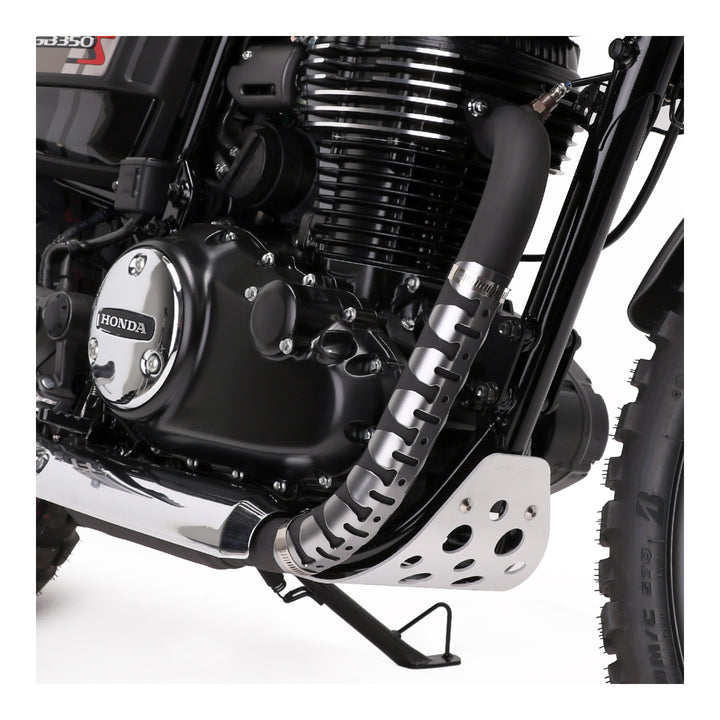 DRC Universal 4-Stroke Exhaust Pipe Guard - Titanium Color