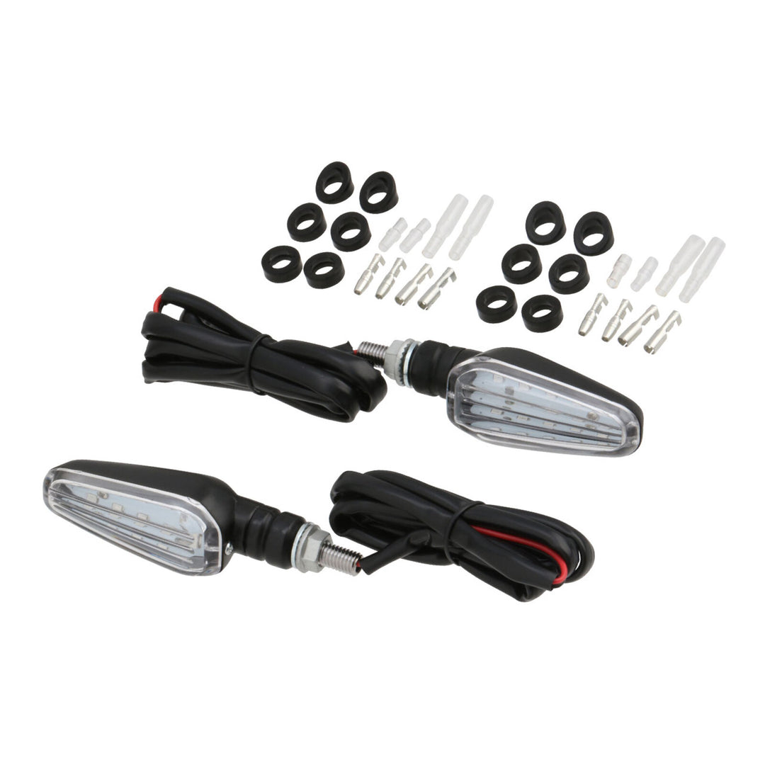 DRC 602 LED Flasher Lights (12V / Clear / Pair)
