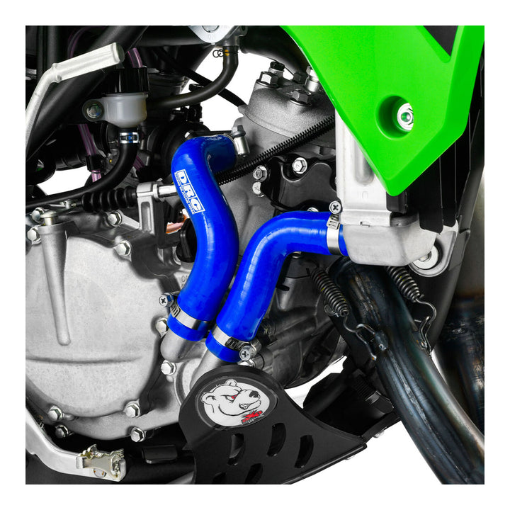 DRC Silicone Radiator Hose Kit - Yamaha YZ450F (2018–2022) - Blue