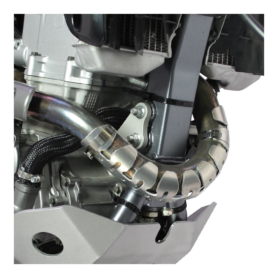 DRC Universal 4-Stroke Exhaust Pipe Guard - Titanium Color