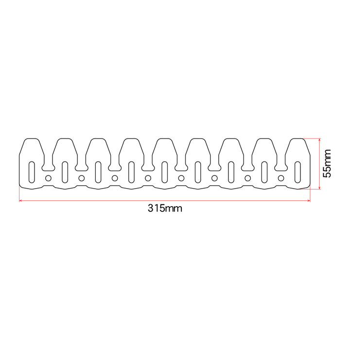 DRC Universal 4-Stroke Exhaust Pipe Guard - Titanium Color