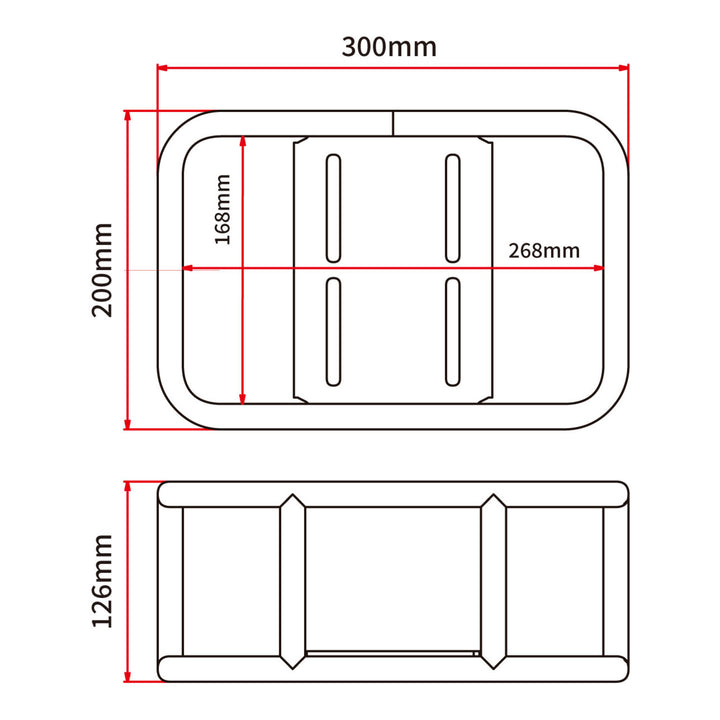 DRC Carrier Box Aluminium 300.200.126