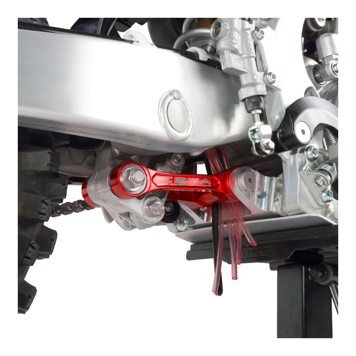 Zeta RSL Adjustable Lowering Link - Assorted Honda CRF Models - Red
