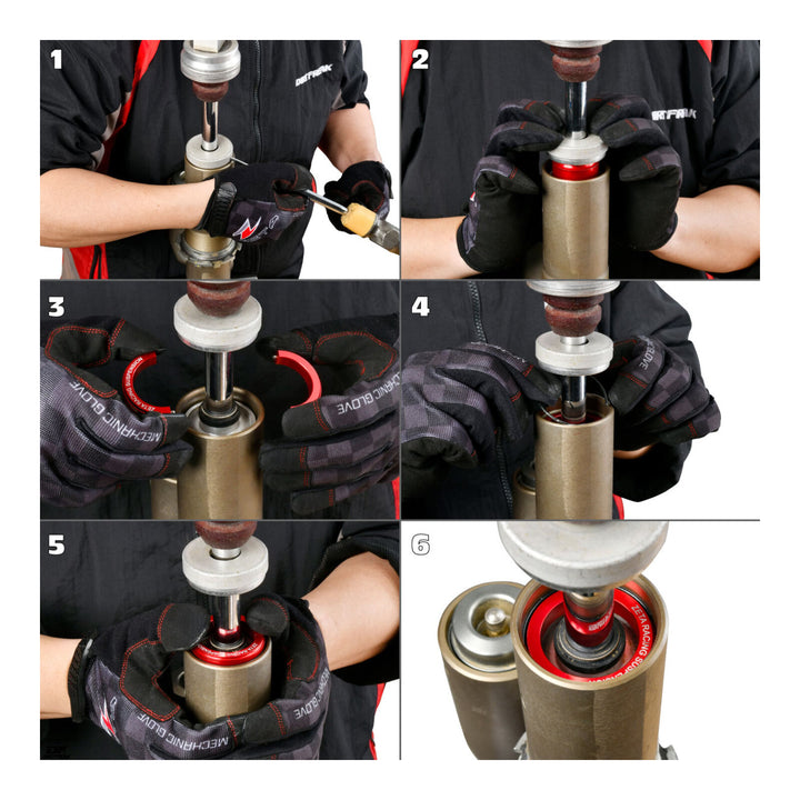 Zeta Rear Suspension Lowering Kit KYB/WP 46F 40mm - Hard Blue