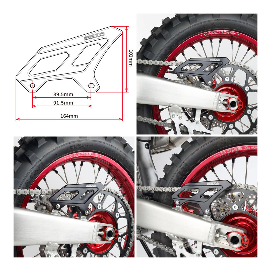 Zeta Heel Guard - Honda CRF450L ('19-), CRF450RL ('21-) - Black