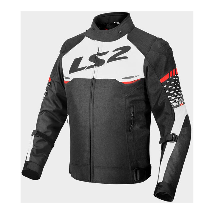 LS2 Apex Evo Kids Jacket - Black/White/Red (L)