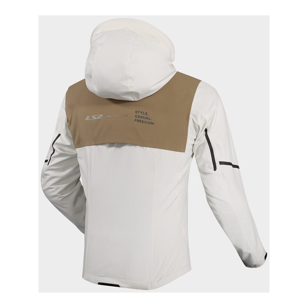 LS2 Axel Womens Jacket - Light Grey/Khaki (M)