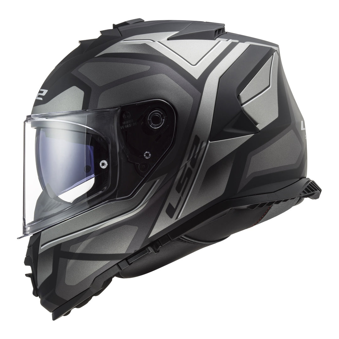 LS2 FF800 Storm II Faster Helmets - Matte Titanium 06