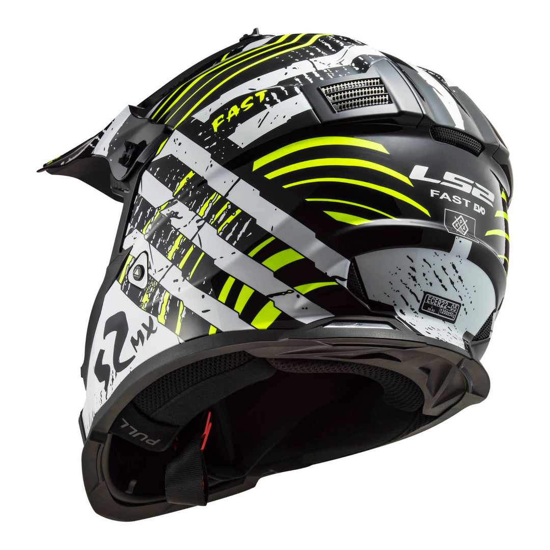 LS2 MX437 Fast Evo Verve Helmet - Black / White