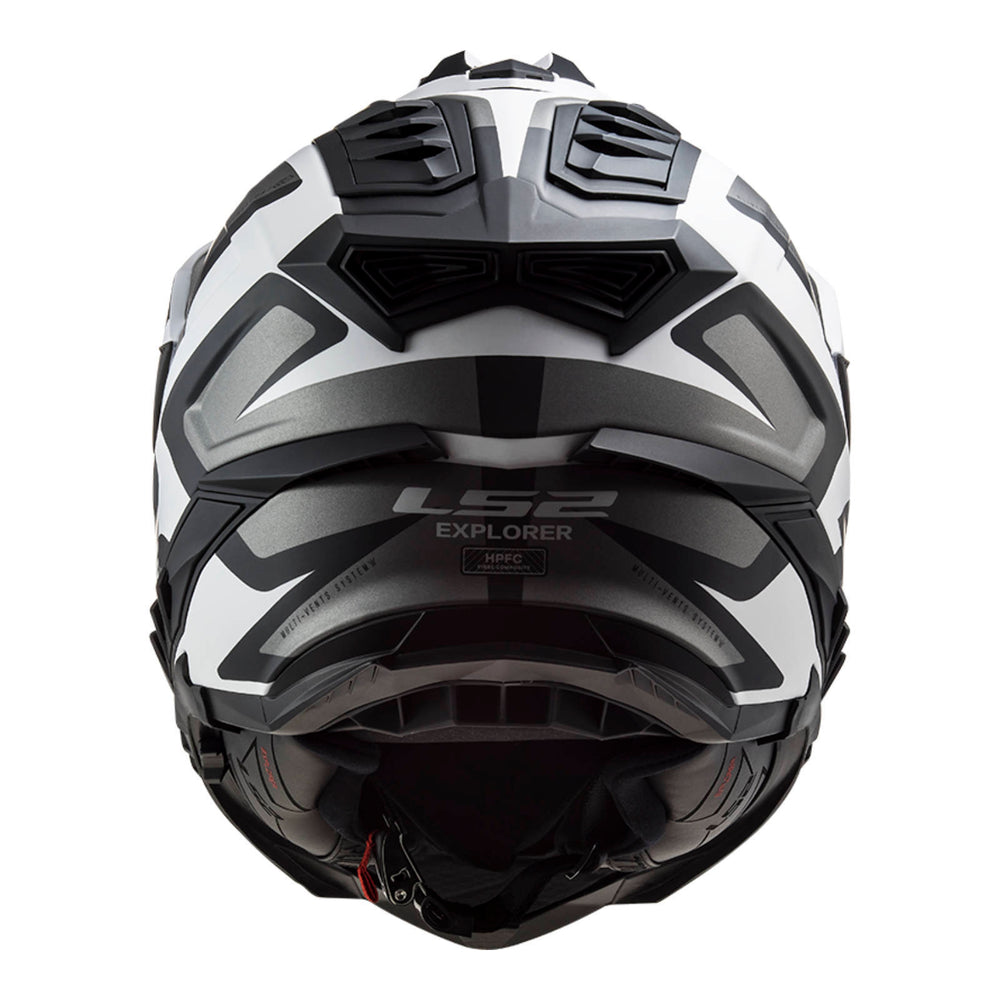LS2 MX701 Explorer Alter Helmet - Matte Black / White (XS)
