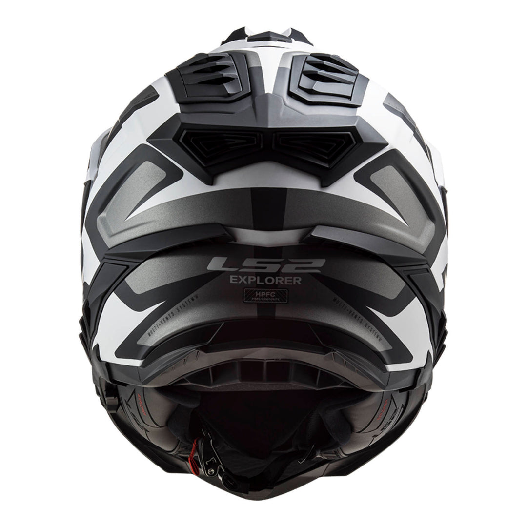 LS2 MX701 Explorer Alter Helmet - Matte Black / White (XS)