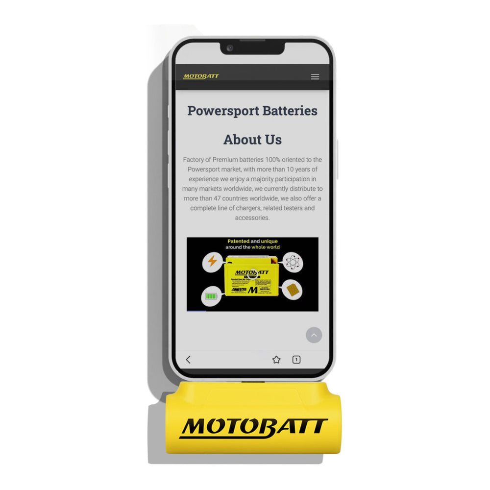 Motobatt Lithium Mini Portable Power Bank 3000mAh