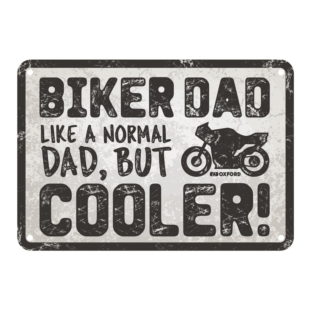 Oxford Garage Metal Sign: Biker Dad Cooler