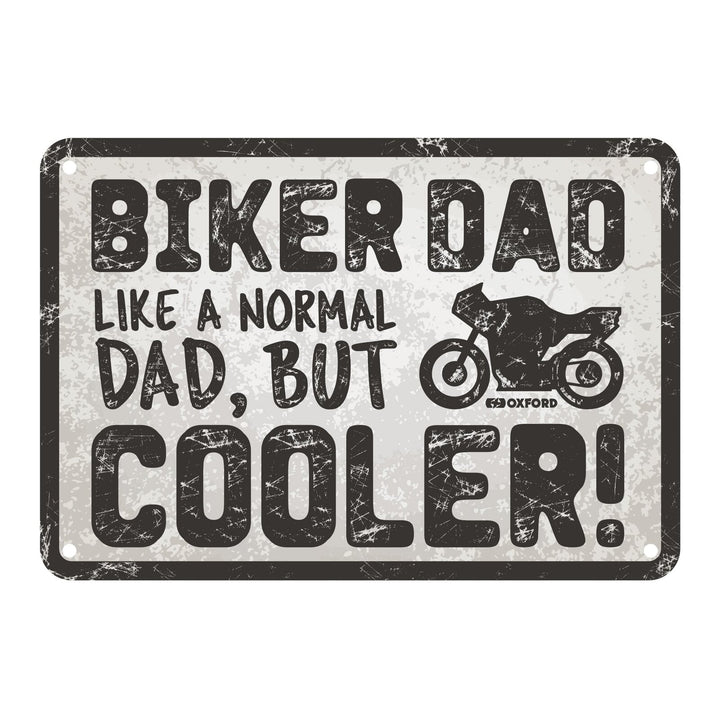 Oxford Garage Metal Sign: Biker Dad Cooler