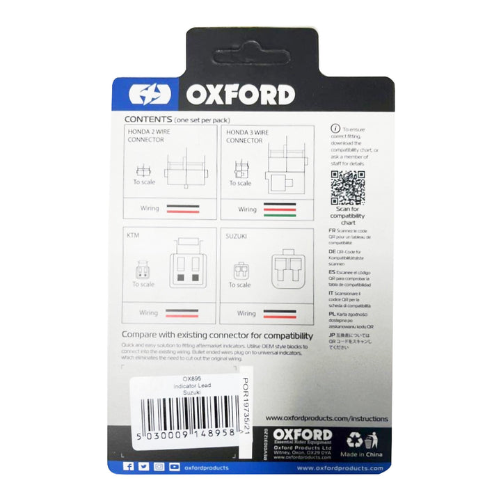 Oxford Indicator Leads - Suzuki