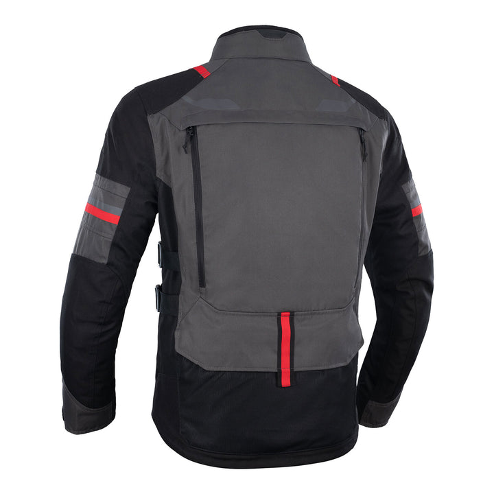 Oxford Rockland Men's Jacket - Charcoal Black / Red