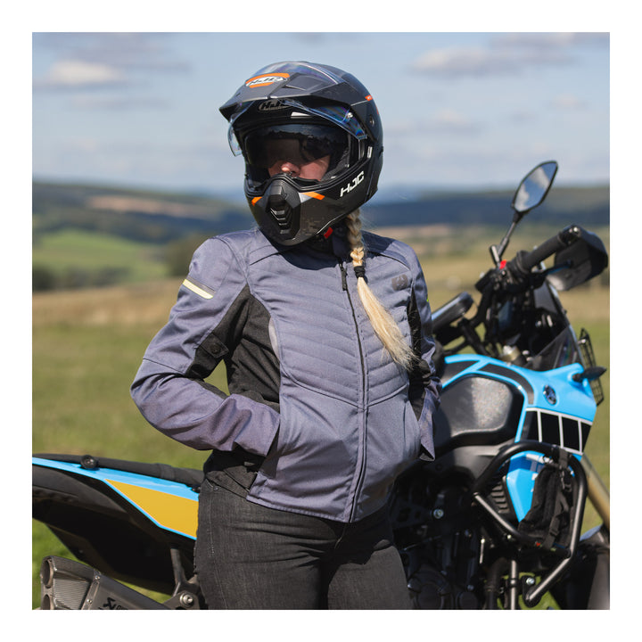 Oxford Valencia 3.0 Waterproof Dr2Dry Women's Textile Jacket - Grey / Black