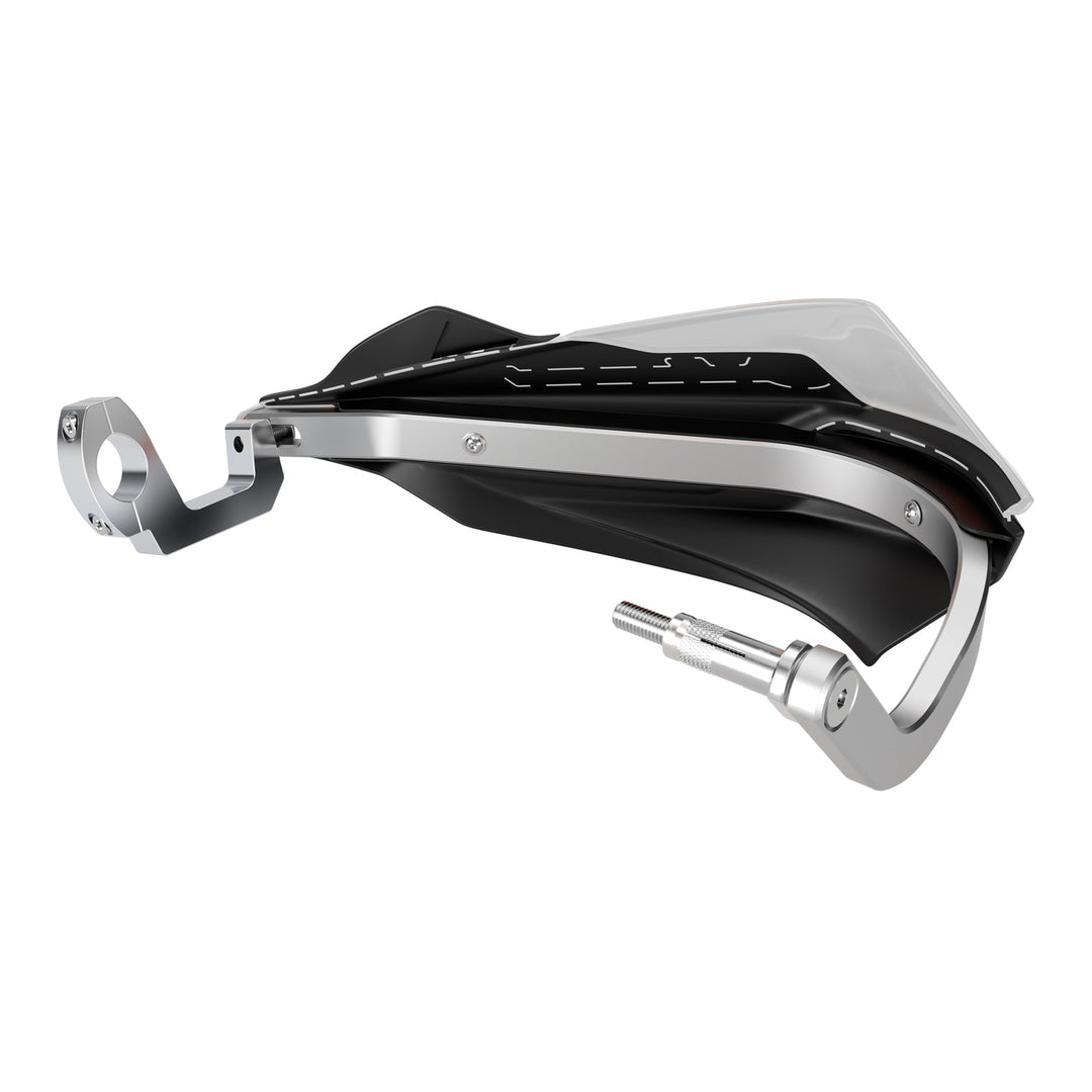 Polisport Trail Blazer Handguard with Metal Bar - Black / White