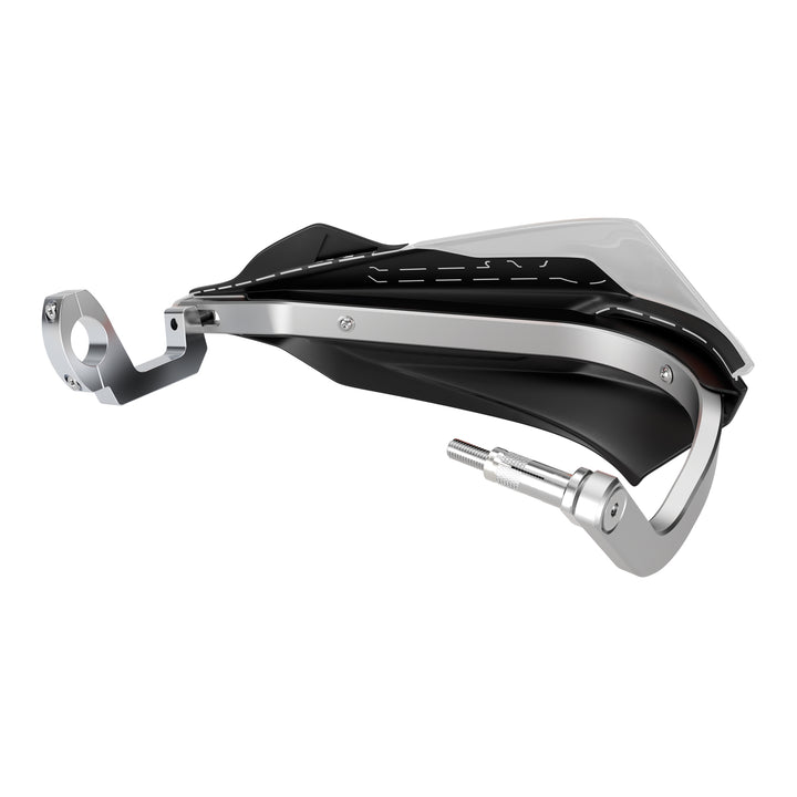 Polisport Trail Blazer Handguard with Metal Bar - Black / White