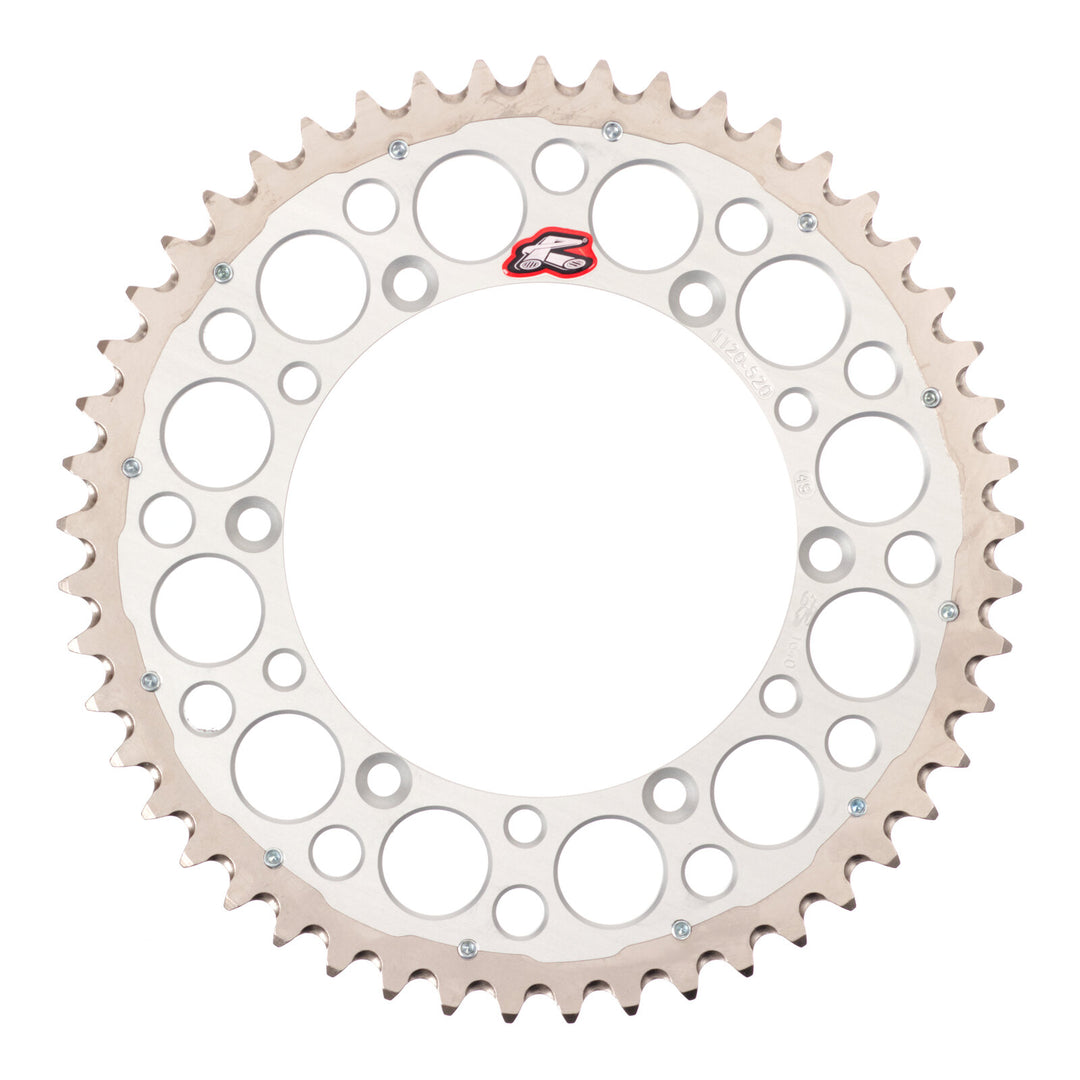 Renthal Sprocket Twinring Silver 48T Bi-Metal Grooved