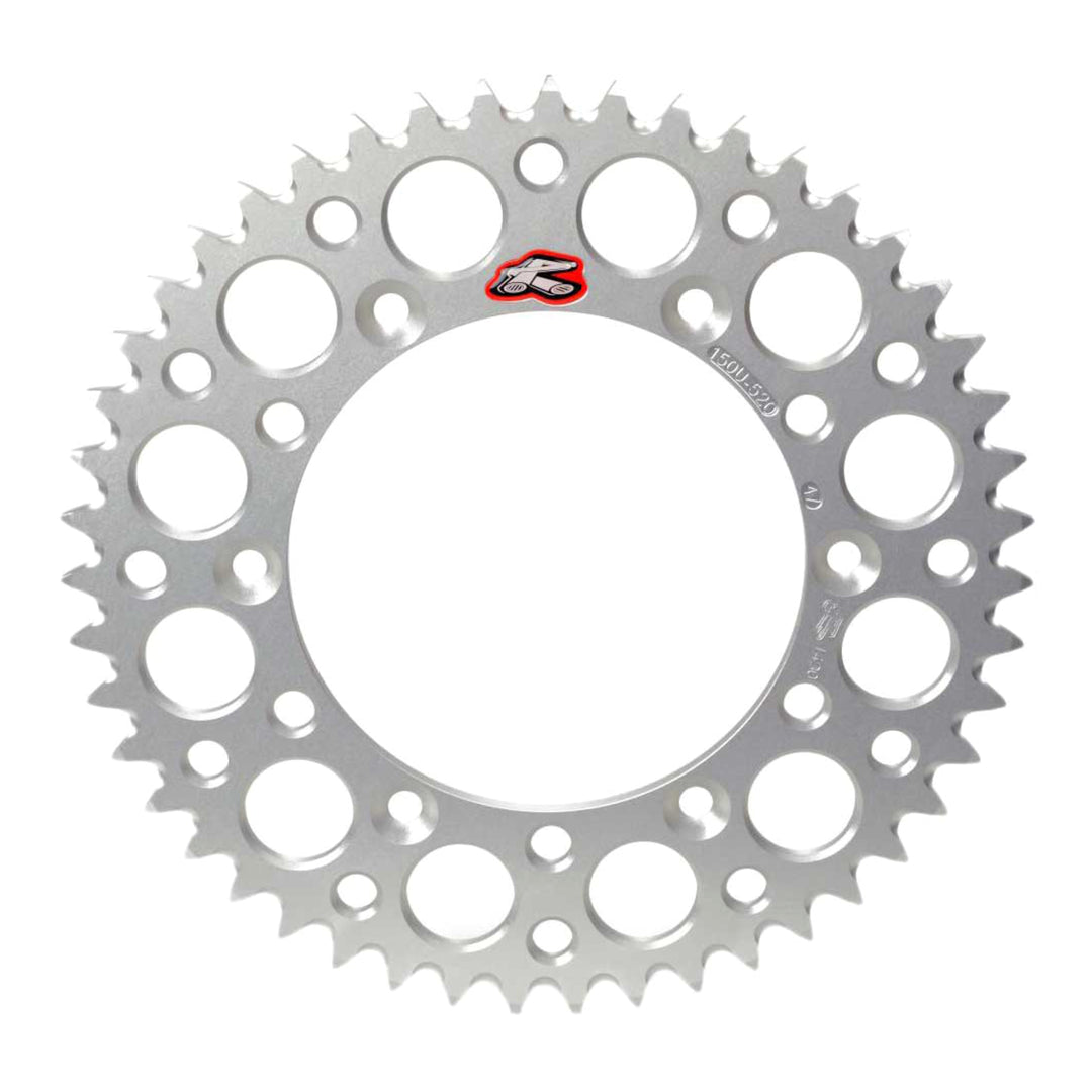 Renthal Rear Sprocket Silver 7075 Alloy T6 Grooved - Silver [Suzuki]