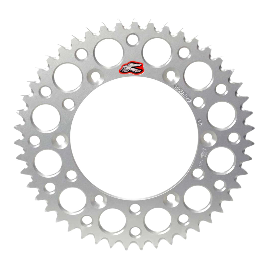 Renthal Sprocket Rear Silver 50T Alloy 7075 T6 Grooved Suzuki