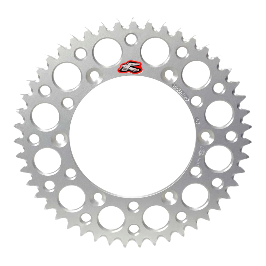 Renthal Sprocket Rear Silver 52T Alloy 7075 T6 Grooved Suzuki