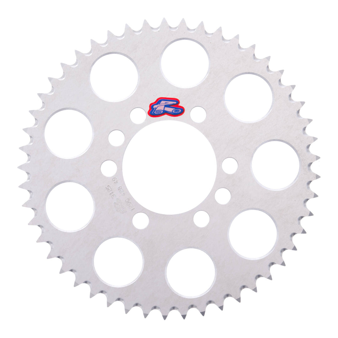 Renthal Rear Sprocket 7075 Alloy T6 Grooved - Silver [Yamaha]