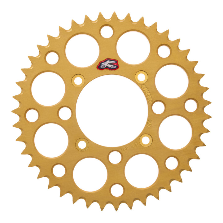 Renthal Sprocket Rear Gold 43T Alloy 7075 T6 Grooved