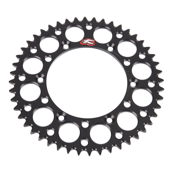 Renthal Sprocket Rear Black 48T Alloy 7075 T6 Grooved