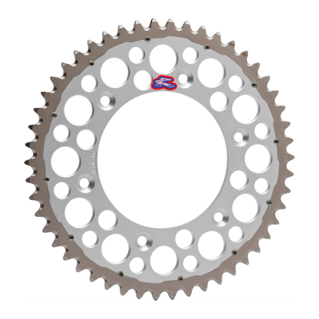 Renthal Sprocket Twinring Silver 48T Bi-metal Grooved