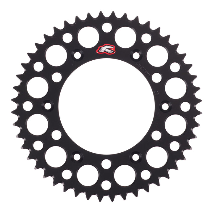 Renthal Sprocket Rear Black 48T Alloy 7075 T6 Grooved