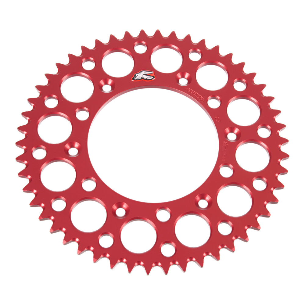 Renthal Sprocket Rear Red 50T Alloy 7075 T6 Grooved