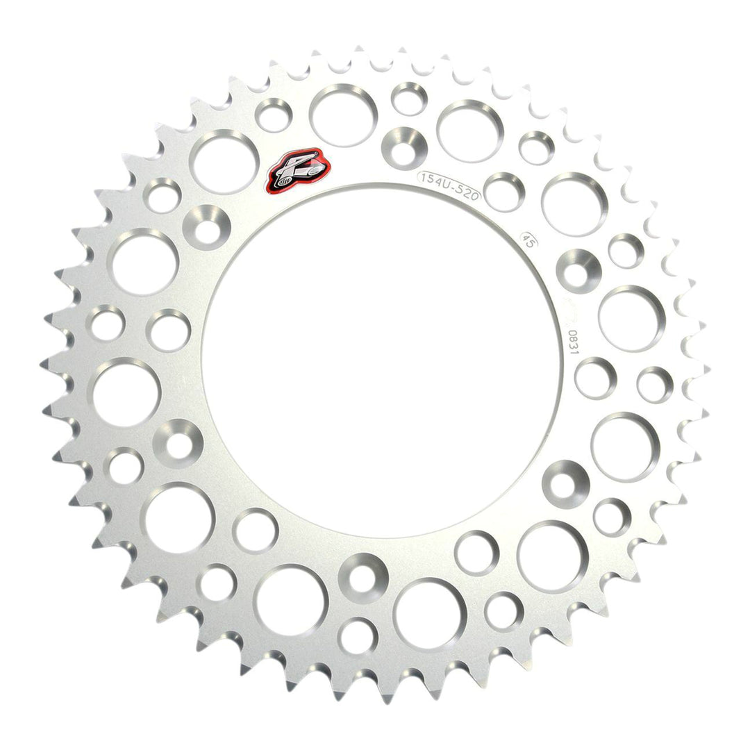 Renthal Sprocket Rear Silver 54T Alloy 7075 T6 Grooved Honda