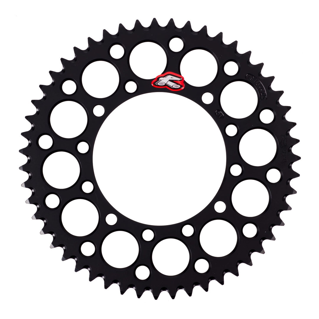 Renthal Sprocket Rear Black 51T Alloy 7075 T6 Grooved