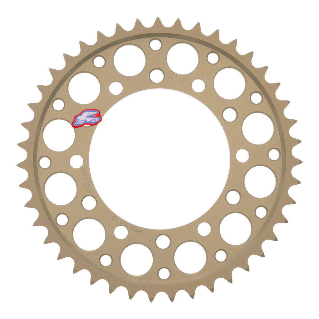 Renthal Rear Sprocket T6 Grooved 7075 Alloy - Silver [Kawasaki]