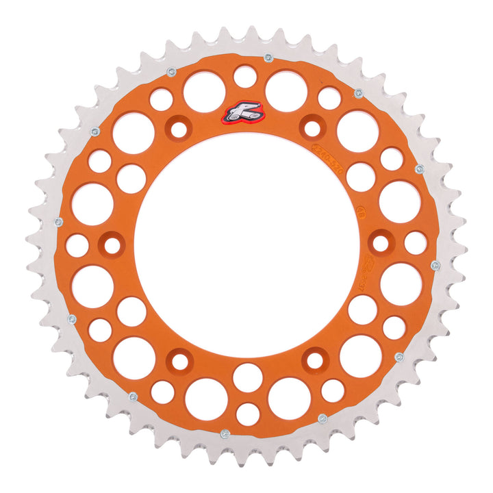 Renthal Sprocket Twinring Orange 48T Bi-metal Grooved