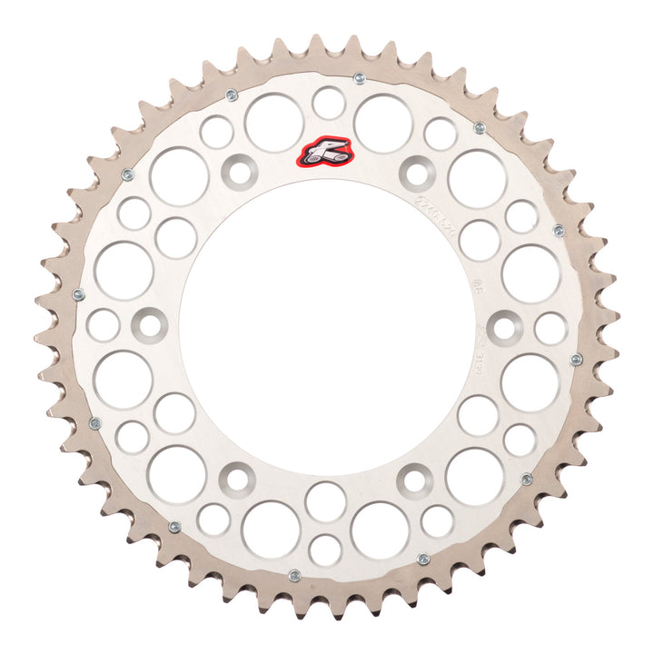 Renthal Sprocket Twinring Silver 48T Bi-Metal Grooved
