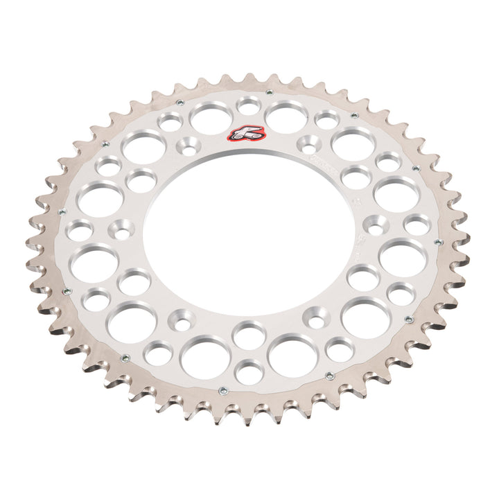 Renthal Sprocket Twinring Silver 50T Bi-Metal Grooved