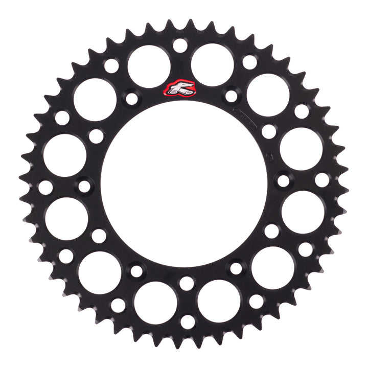 Renthal Sprocket Rear Black 48T Alloy 7075 T6 Grooved