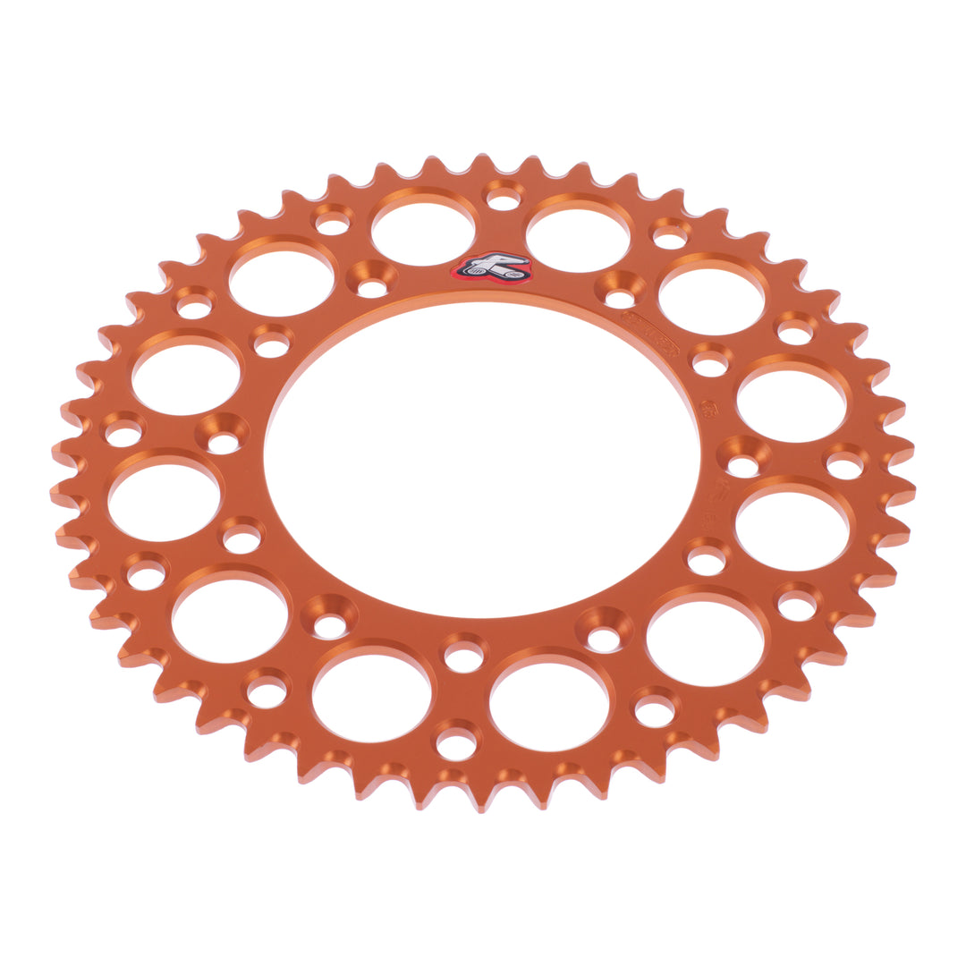 Renthal Sprocket Rear Orange 48T Alloy 7075 T6 Grooved KTM