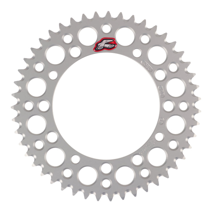 Renthal Sprocket Rear Silver 47T Alloy 7075 T6 Grooved