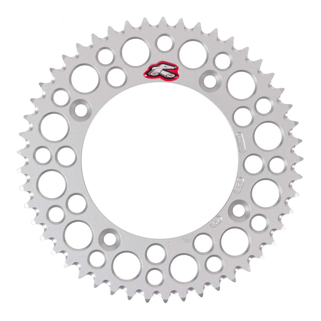 Renthal Sprocket Rear Silver 49T Alloy 7075 T6 Grooved