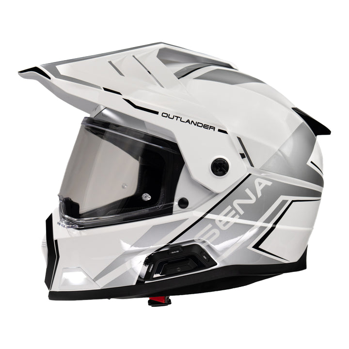 Sena Outlander Smart ADV Dual-Sport Helmet - Gloss White