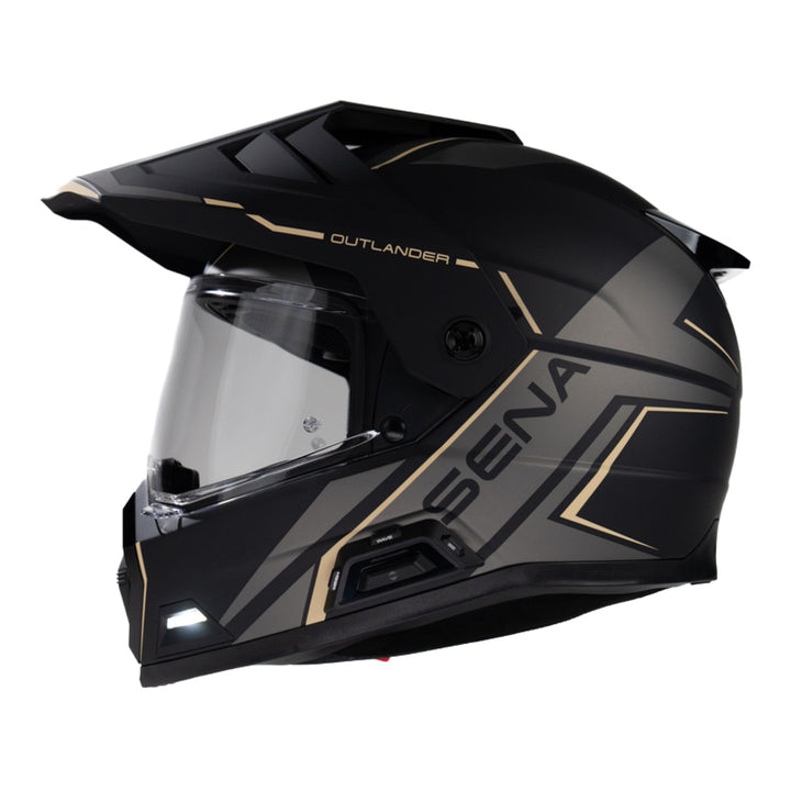 Sena Outlander Smart ADV Dual-Sport Helmet - Matte Black