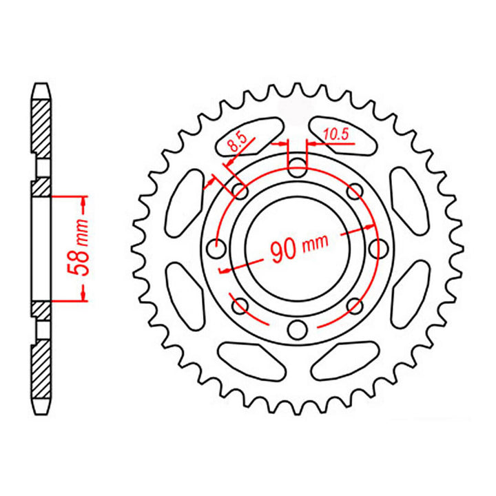 Sprocket Kit Honda CT/XL125/185 (CT200) ALT - 428H 13/52