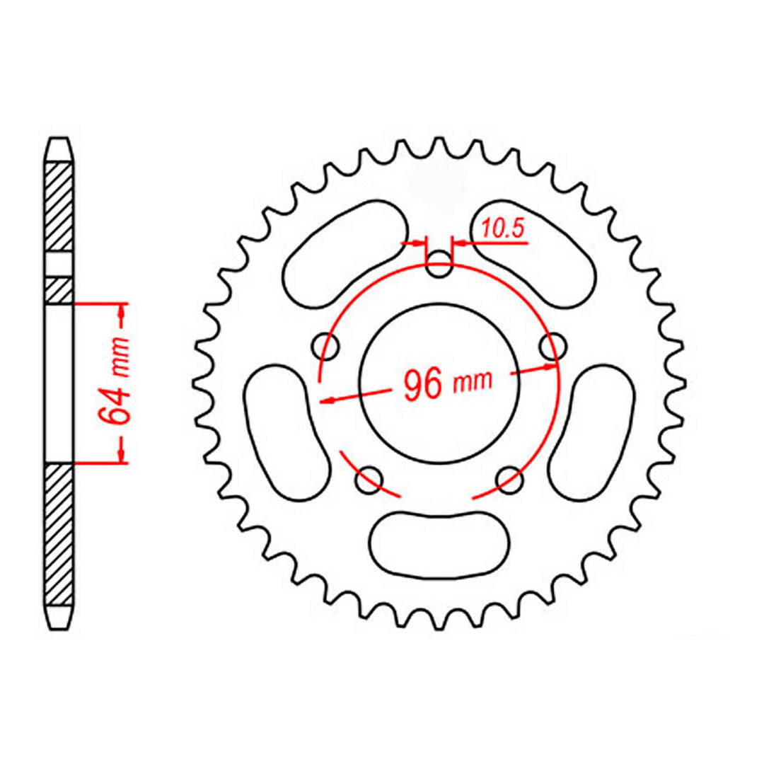 Sprocket Kit Honda CTX200 - 520XRE 12/50